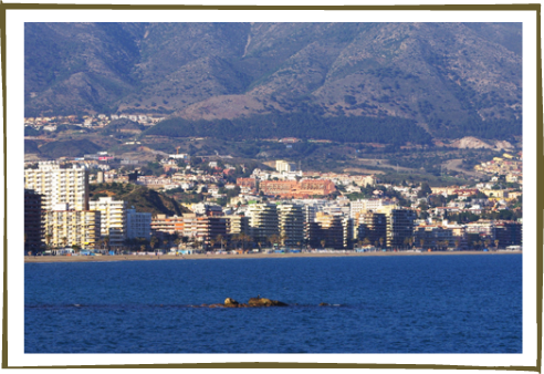 Paisaje de la costa malagueña.